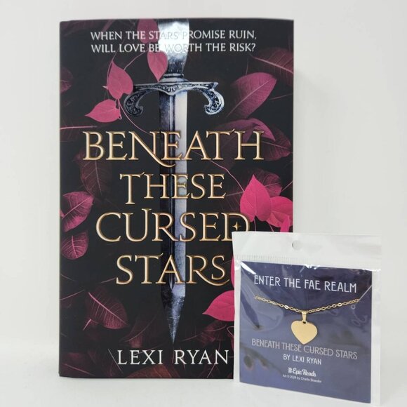 SIGNED Fairyloot Beneath These Cursed Stars Book & Necklace Set By Lexi Ryan - Picture 1 of 16